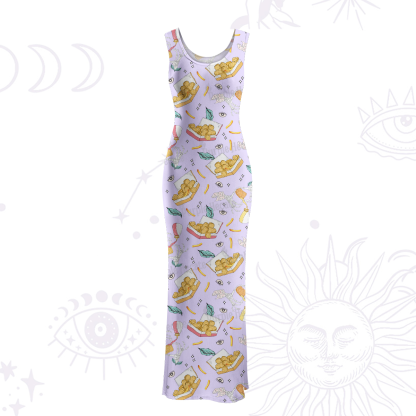 Purplehecate The Chicken Nugget Maxi Tank Beachwear Dress
