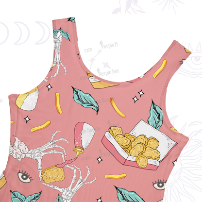 Purplehecate The Chicken Nugget Maxi Tank Beachwear Dress