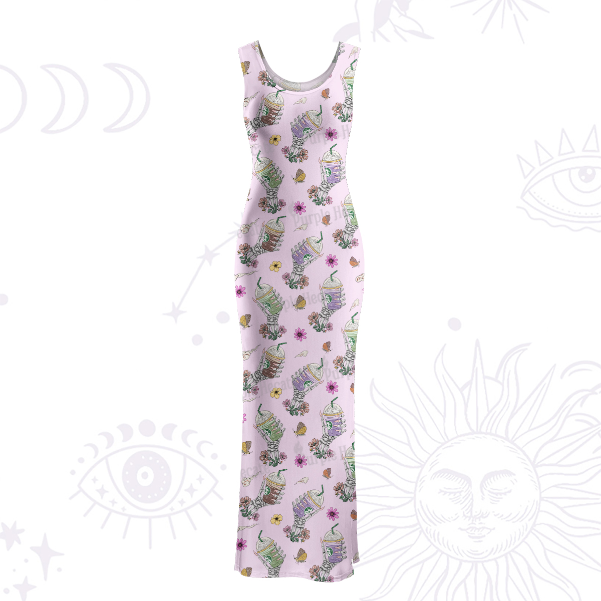 Purplehecate The Last Straw Maxi Tank Beachwear Dress