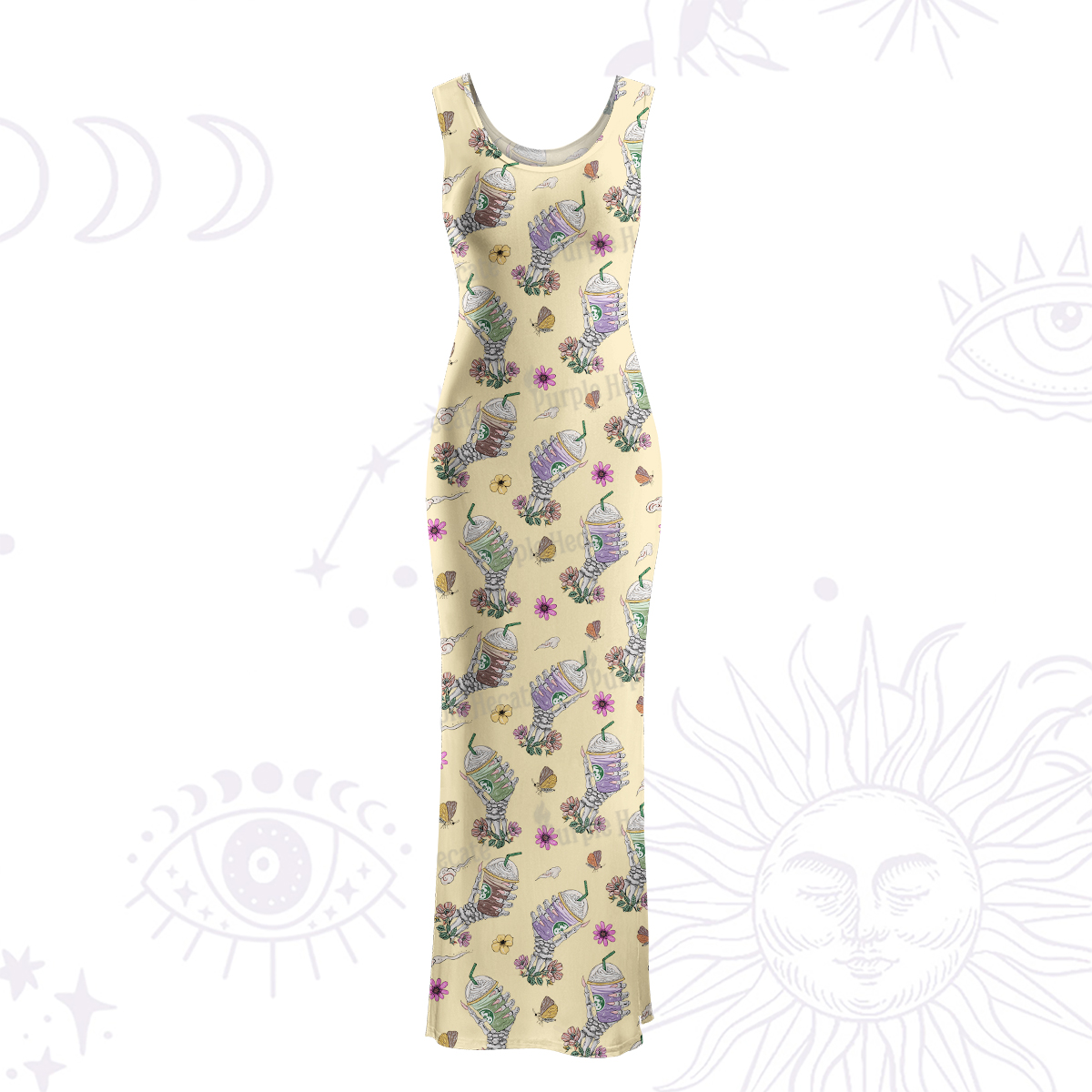 Purplehecate The Last Straw Maxi Tank Beachwear Dress