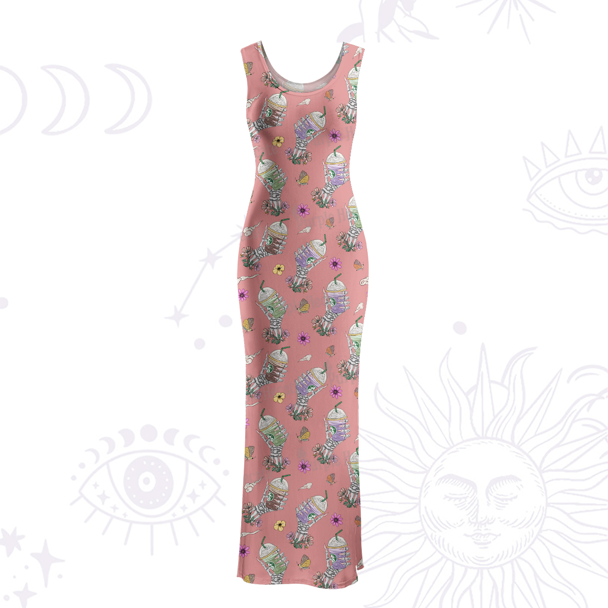 Purplehecate The Last Straw Maxi Tank Beachwear Dress