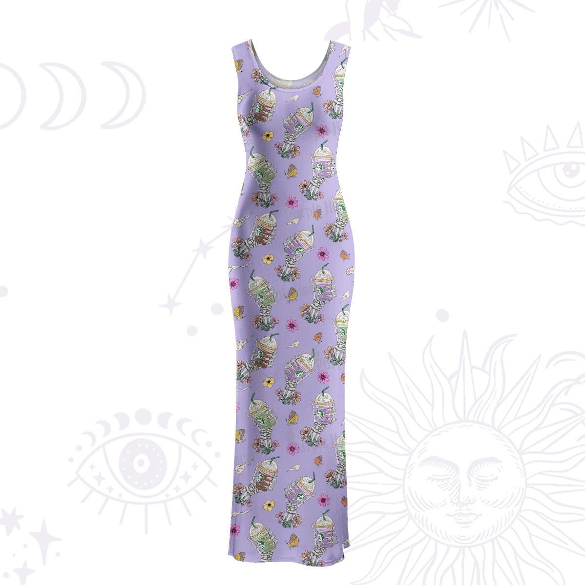 Purplehecate The Last Straw Maxi Tank Beachwear Dress