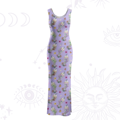 Purplehecate The Last Straw Maxi Tank Beachwear Dress
