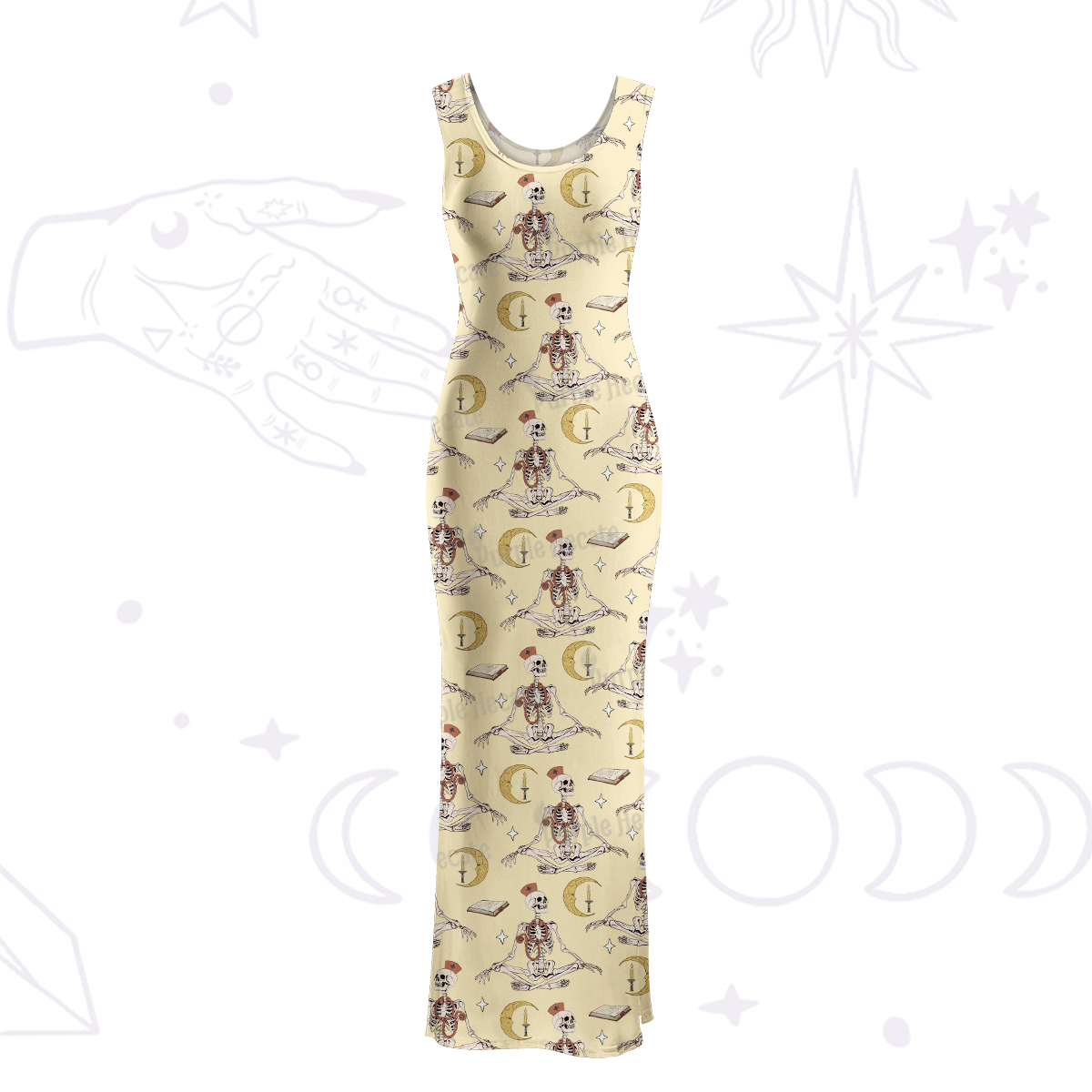 Purplehecate The Nurse Maxi Tank Beachwear Dress