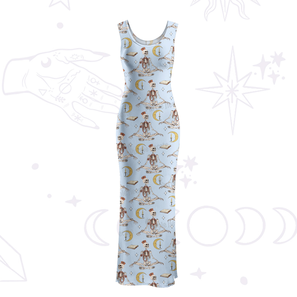 Purplehecate The Nurse Maxi Tank Beachwear Dress