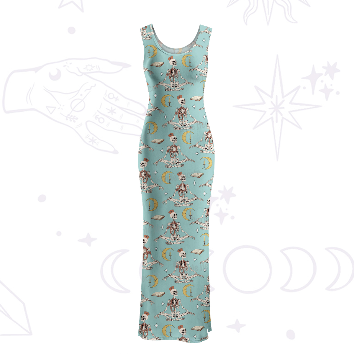 Purplehecate The Nurse Maxi Tank Beachwear Dress