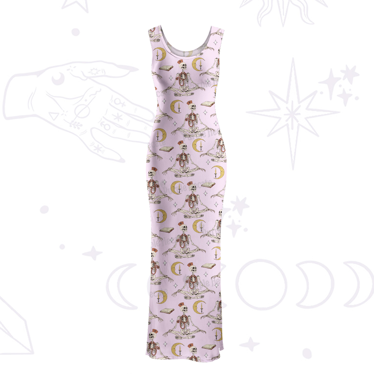 Purplehecate The Nurse Maxi Tank Beachwear Dress