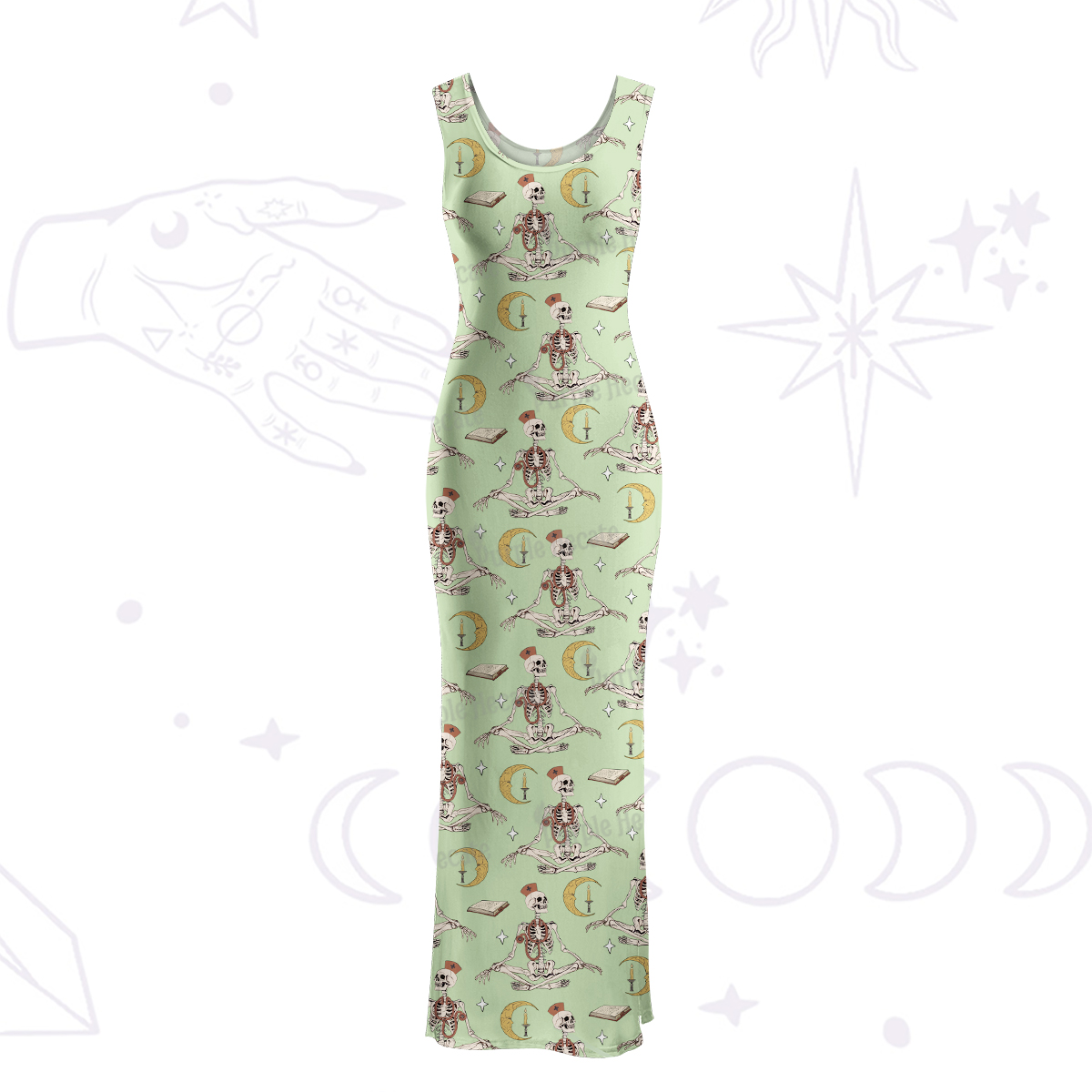 Purplehecate The Nurse Maxi Tank Beachwear Dress