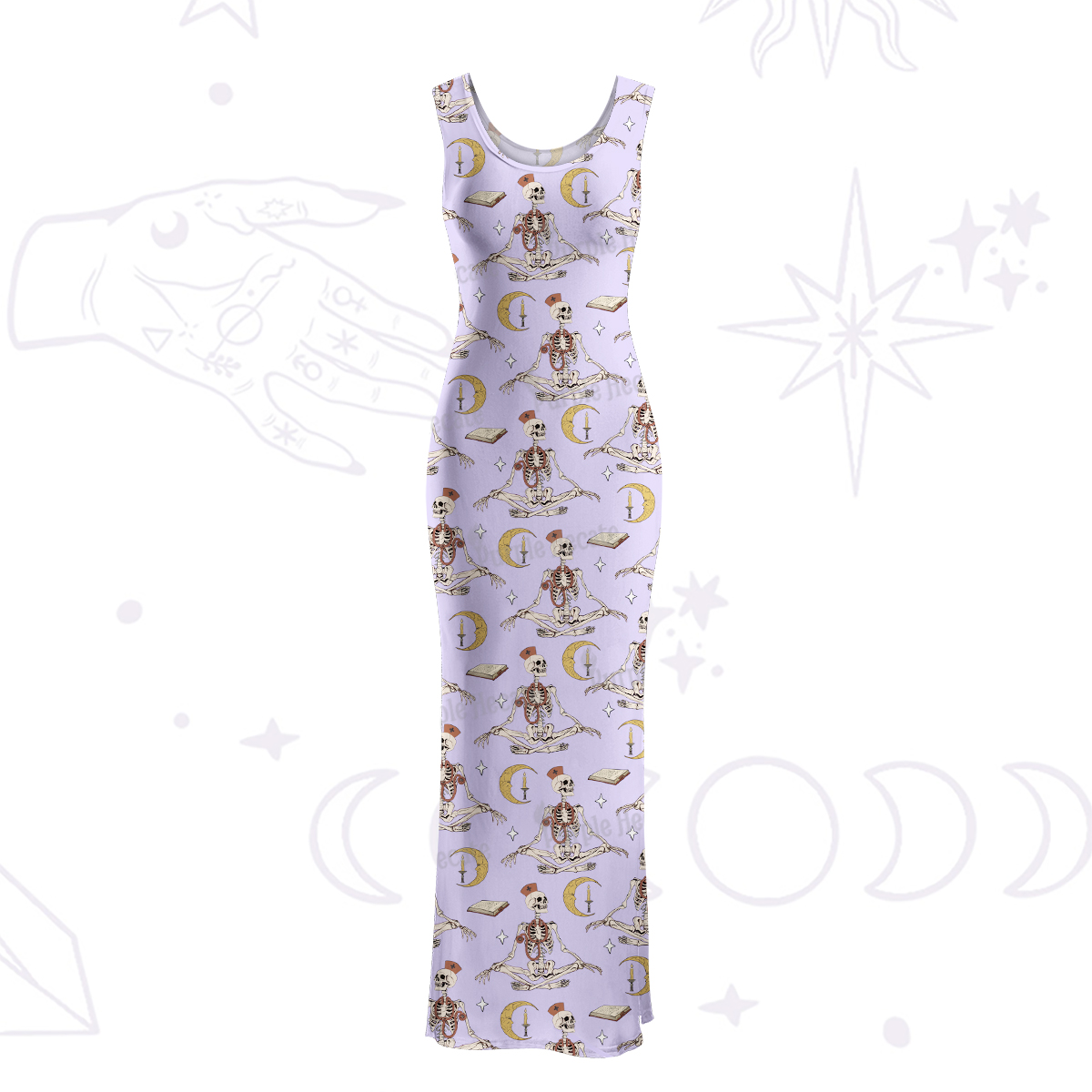 Purplehecate The Nurse Maxi Tank Beachwear Dress