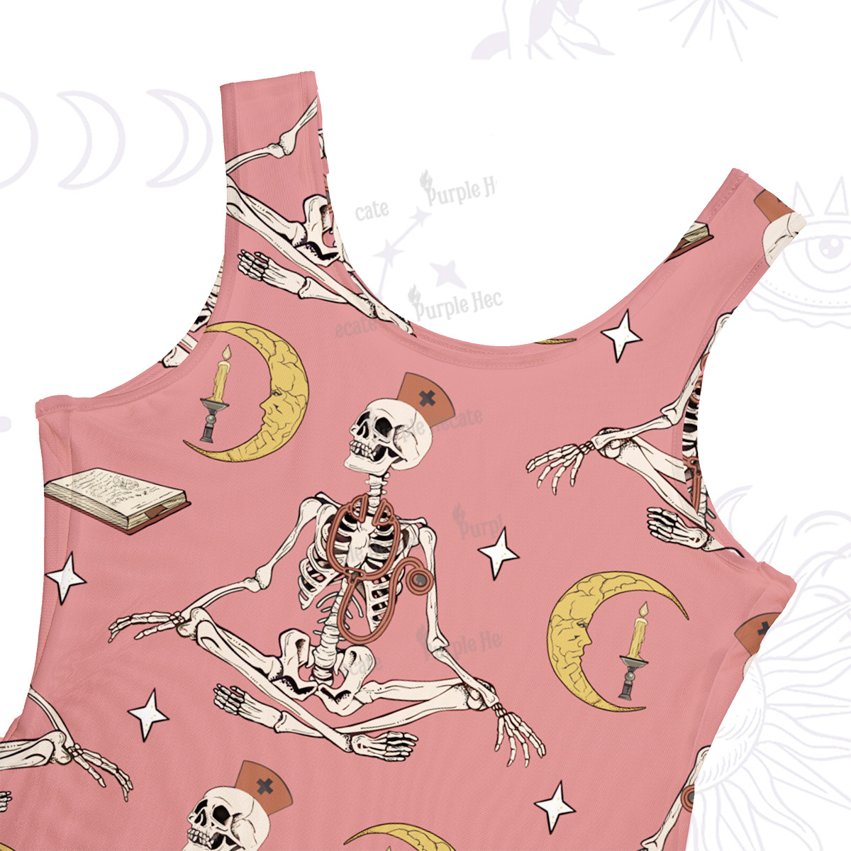 Purplehecate The Nurse Maxi Tank Beachwear Dress