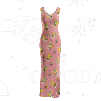 Purplehecate Fantasy Fairy Maxi Tank Beachwear Dress