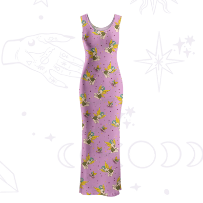 Purplehecate Fantasy Fairy Maxi Tank Beachwear Dress