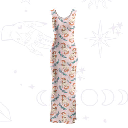 Purplehecate The Capricorn Zodiac Maxi Tank Beachwear Dress
