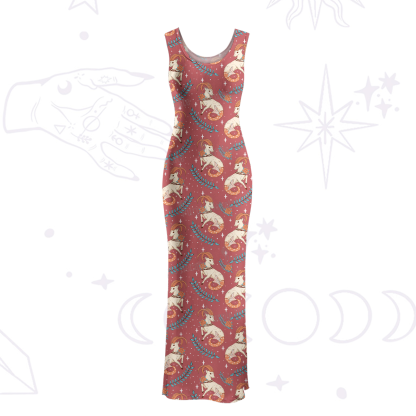 Purplehecate The Capricorn Zodiac Maxi Tank Beachwear Dress