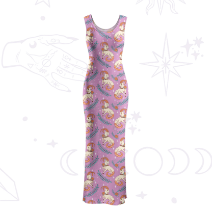 Purplehecate The Capricorn Zodiac Maxi Tank Beachwear Dress