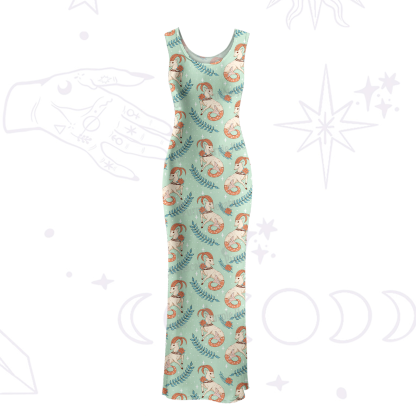 Purplehecate The Capricorn Zodiac Maxi Tank Beachwear Dress