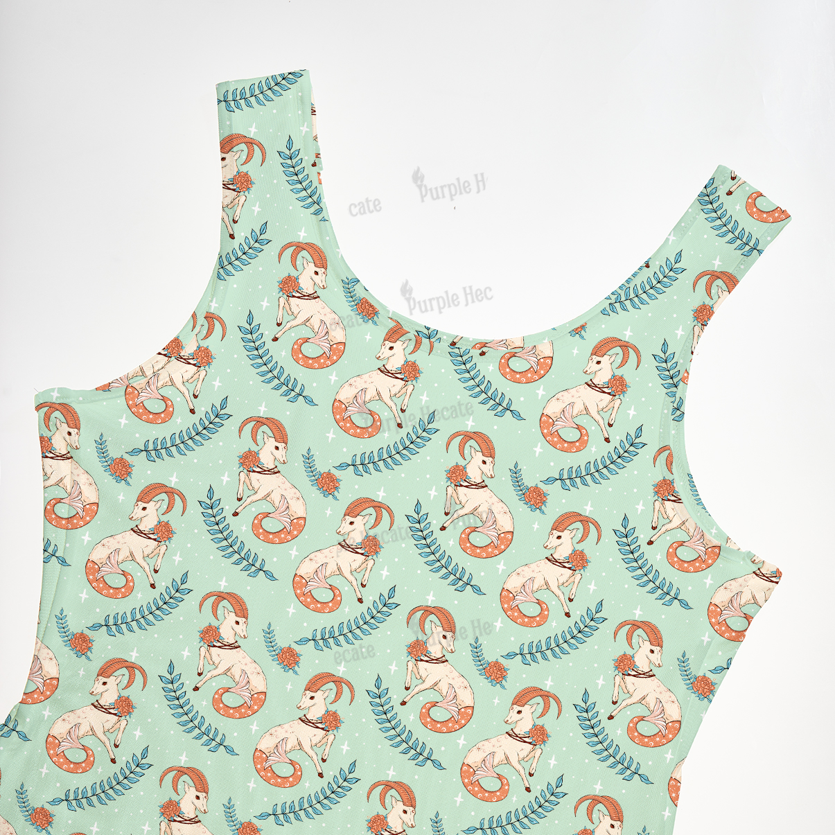 Purplehecate The Capricorn Zodiac Maxi Tank Beachwear Dress