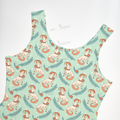 Purplehecate The Capricorn Zodiac Maxi Tank Beachwear Dress