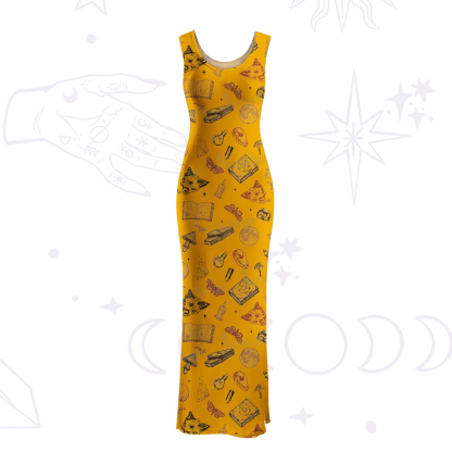 Purplehecate Witchy Spellbook Maxi Tank Beachwear Dress