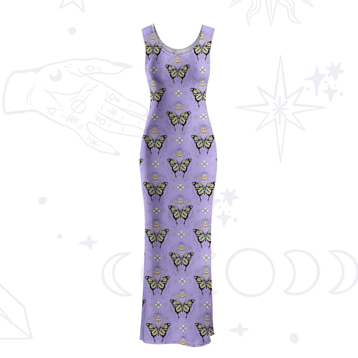 Purplehecate I Am Opening Maxi Tank Beachwear Dress