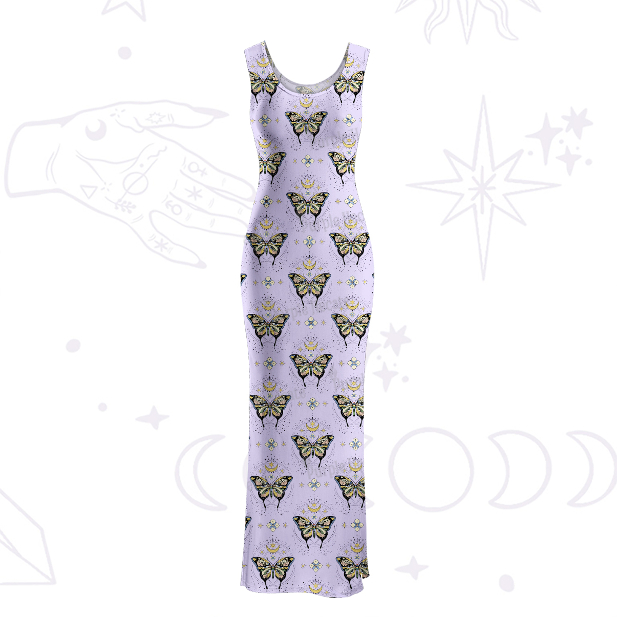 Purplehecate I Am Opening Maxi Tank Beachwear Dress