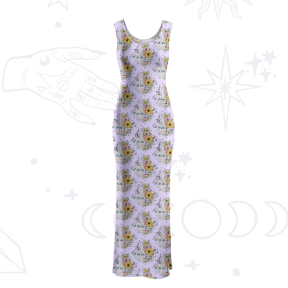 Purplehecate The Zero Of Fucks Maxi Tank Beachwear Dress