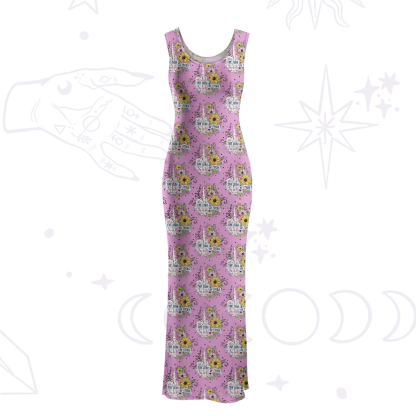 Purplehecate The Zero Of Fucks Maxi Tank Beachwear Dress