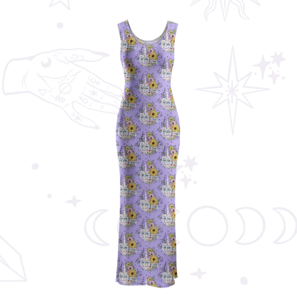 Purplehecate The Zero Of Fucks Maxi Tank Beachwear Dress