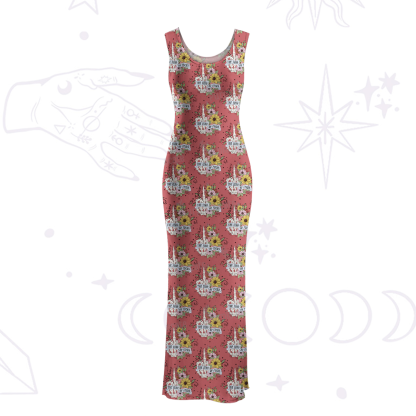 Purplehecate The Zero Of Fucks Maxi Tank Beachwear Dress