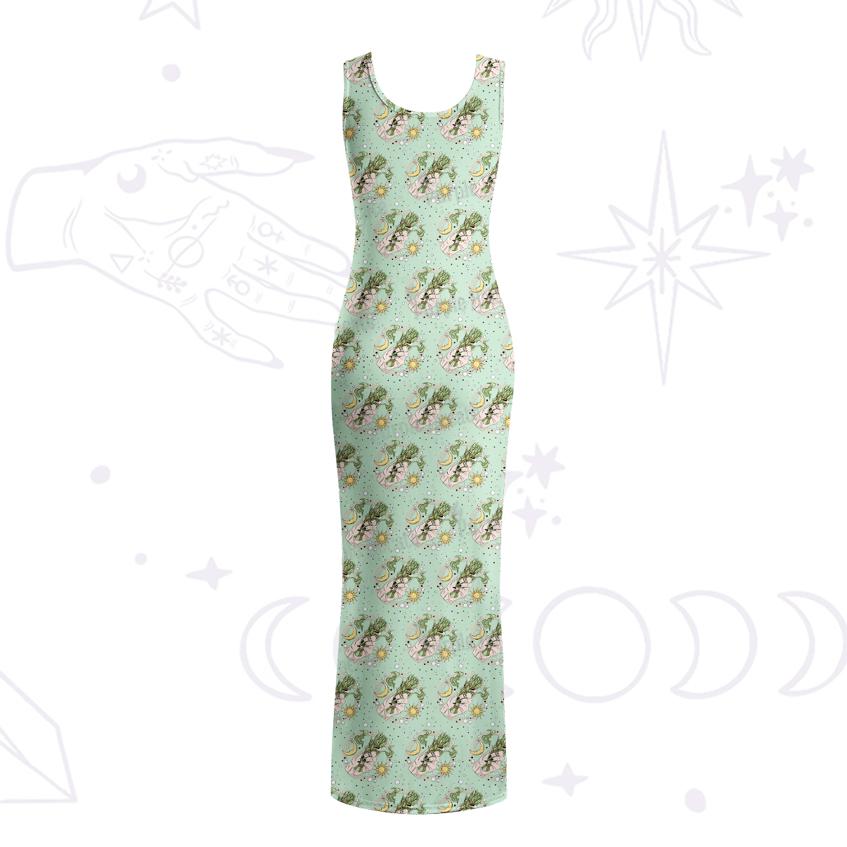 Purplehecate Go Sage Yourself Maxi Tank Beachwear Dress