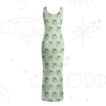 Purplehecate Go Sage Yourself Maxi Tank Beachwear Dress