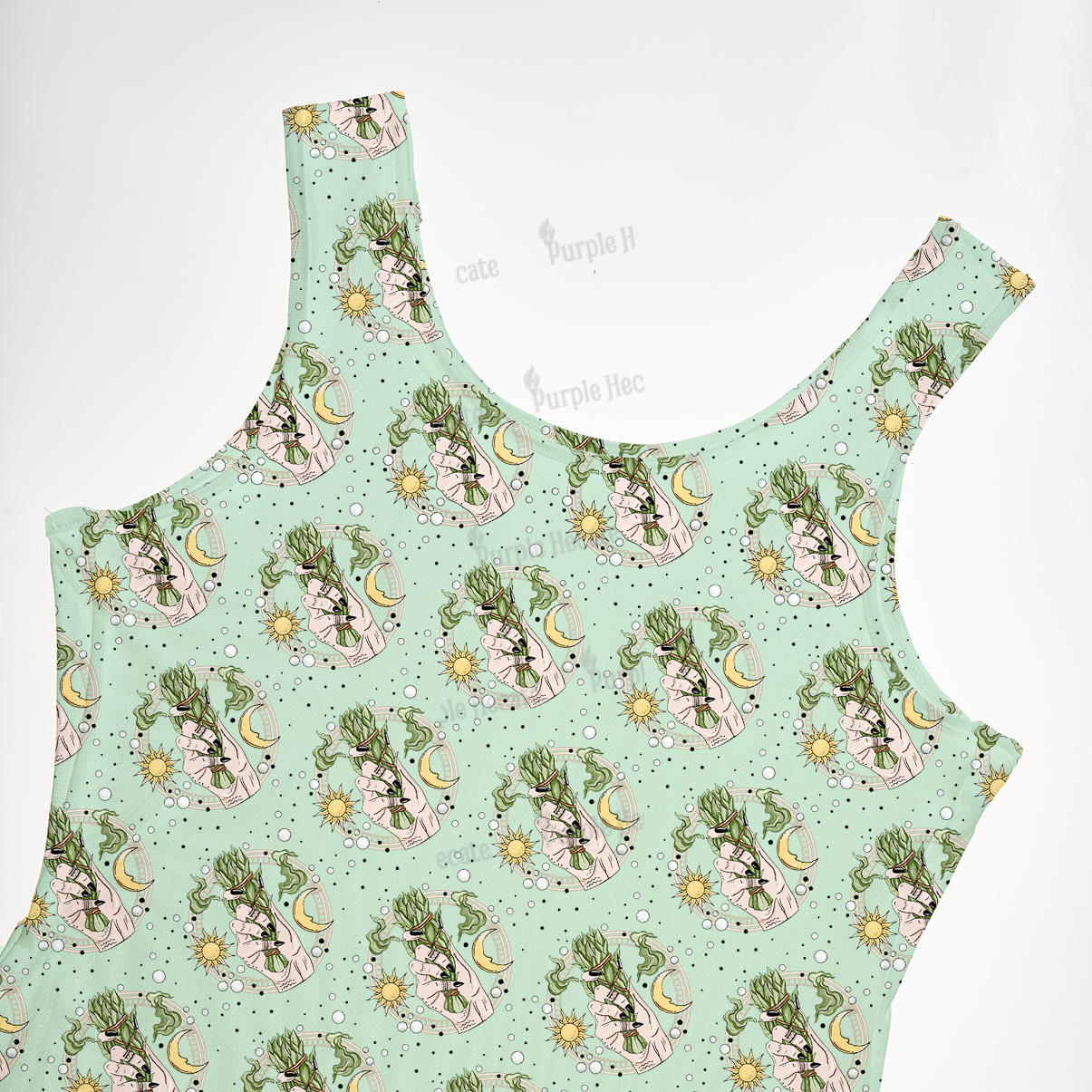 Purplehecate Go Sage Yourself Maxi Tank Beachwear Dress