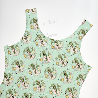 Purplehecate Go Sage Yourself Maxi Tank Beachwear Dress