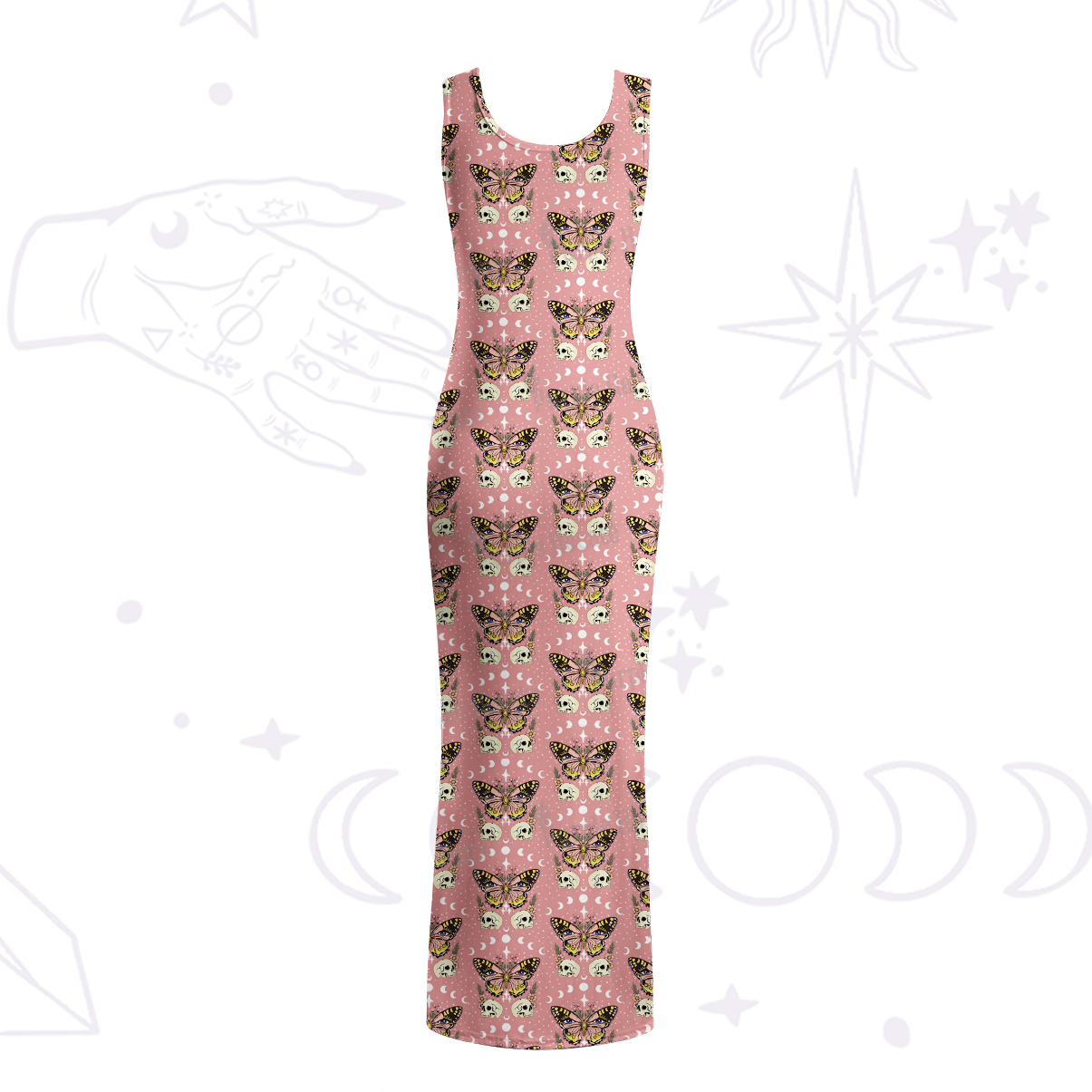 Purplehecate The Endings Won't End You Maxi Tank Beachwear Dress