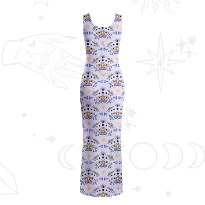 Purplehecate Luna Moth Witch Maxi Tank Beachwear Dress