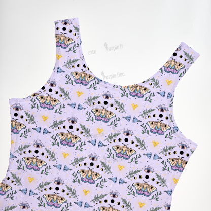 Purplehecate Luna Moth Witch Maxi Tank Beachwear Dress