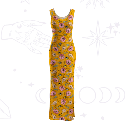 Purplehecate The Bee's Knees Maxi Tank Beachwear Dress