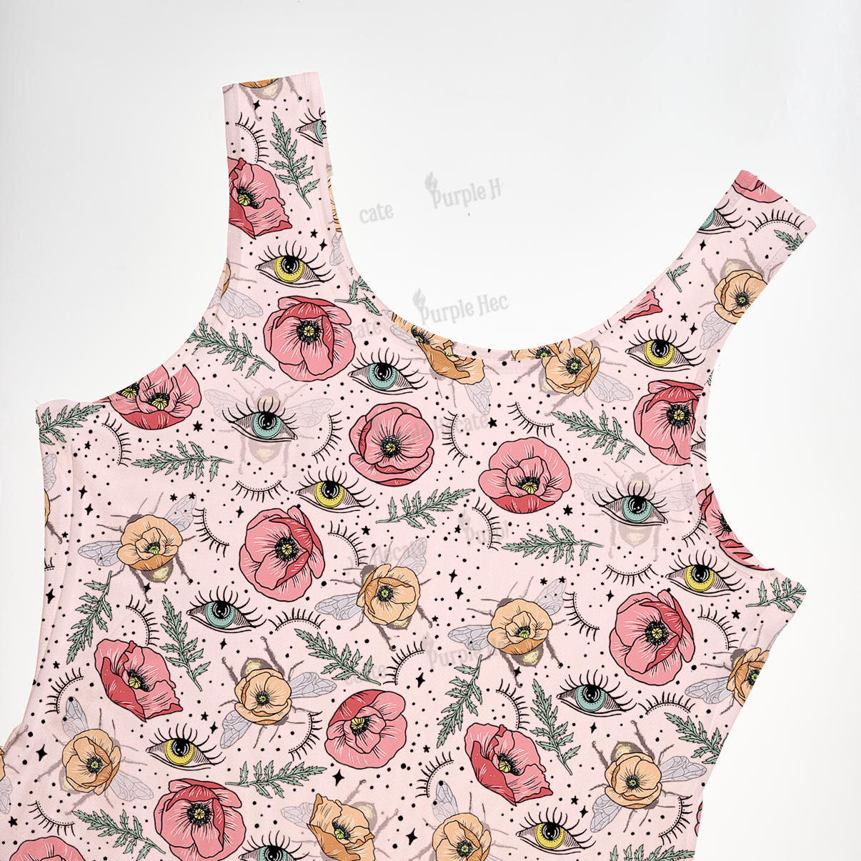 Purplehecate The Bee's Knees Maxi Tank Beachwear Dress