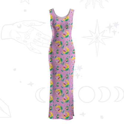 Purplehecate The Midnight Smoker Maxi Tank Beachwear Dress