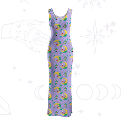 Purplehecate The Midnight Smoker Maxi Tank Beachwear Dress