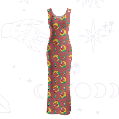 Purplehecate The Midnight Smoker Maxi Tank Beachwear Dress