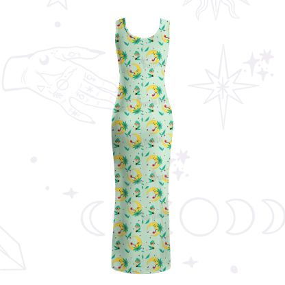 Purplehecate The Midnight Smoker Maxi Tank Beachwear Dress