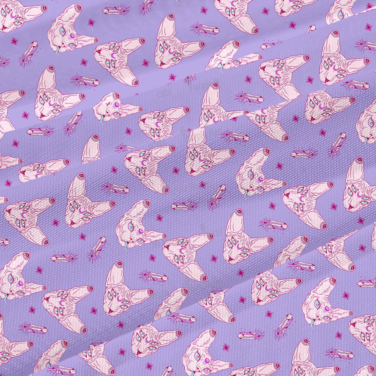 Purplehecate Mystical Sphynx Cat Maxi Tank Beachwear Dress