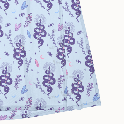 Purplehecate Snake And Moon Phase Comfort Maxi Tank Beachwear Dress