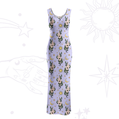 Purplehecate Reach For The Moon Tank Beachwear Dress