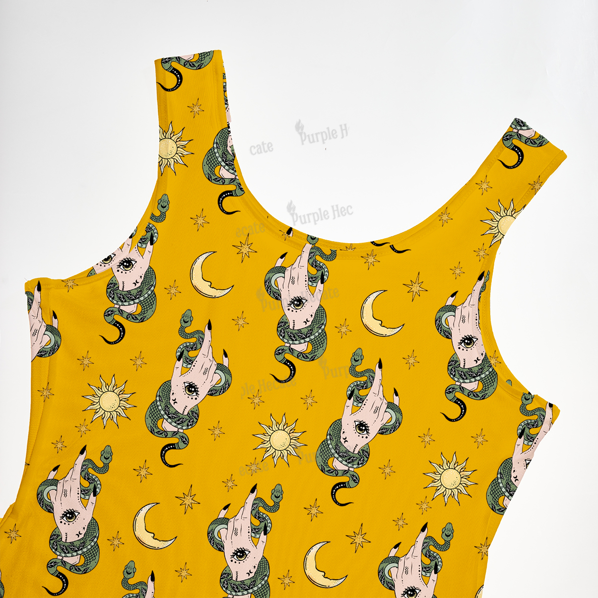Purplehecate Reach For The Moon Tank Beachwear Dress