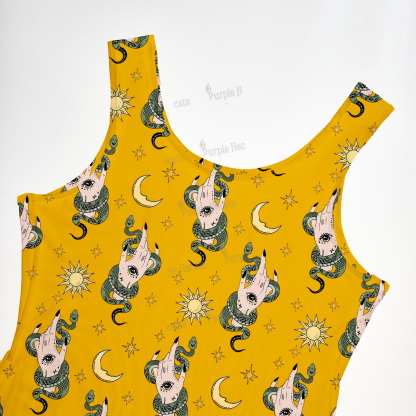 Purplehecate Reach For The Moon Tank Beachwear Dress