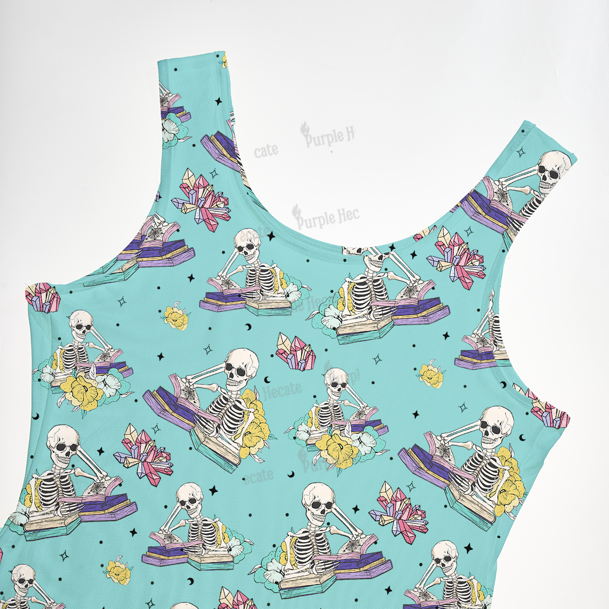 Purplehecate Book Lover Maxi Tank Beachwear Dress