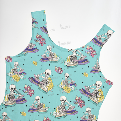 Purplehecate Book Lover Maxi Tank Beachwear Dress