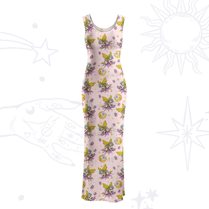 Purplehecate Stay Curious Maxi Tank Beachwear Dress